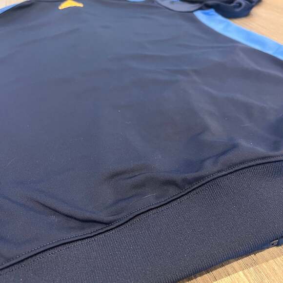 Adidas Original Mens Medium Spell-out  Polyester Knit Sport Track Jacket - Picture 6 of 8